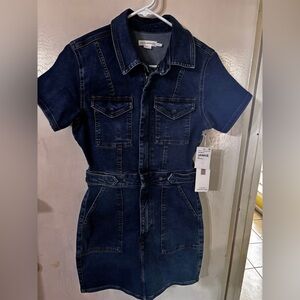 Good American Dark Blue Denim Jumpsuit